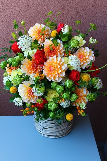 デイケアサービス/開業祝い花、開設祝い花　フラワーアレンジメント